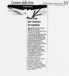 Articolo da Il Corriere Della Sera, Gala delle Margherite 2000