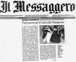 Articolo da Il Messaggero, Gala delle Margherite 2004