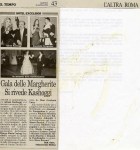 Articolo da Il Messaggero, Gala delle Margherite 2004