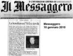 Articolo da Il Messaggero Gala delle Margherite 2010